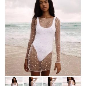 Ezili Pearl margarite bathing suit cover up